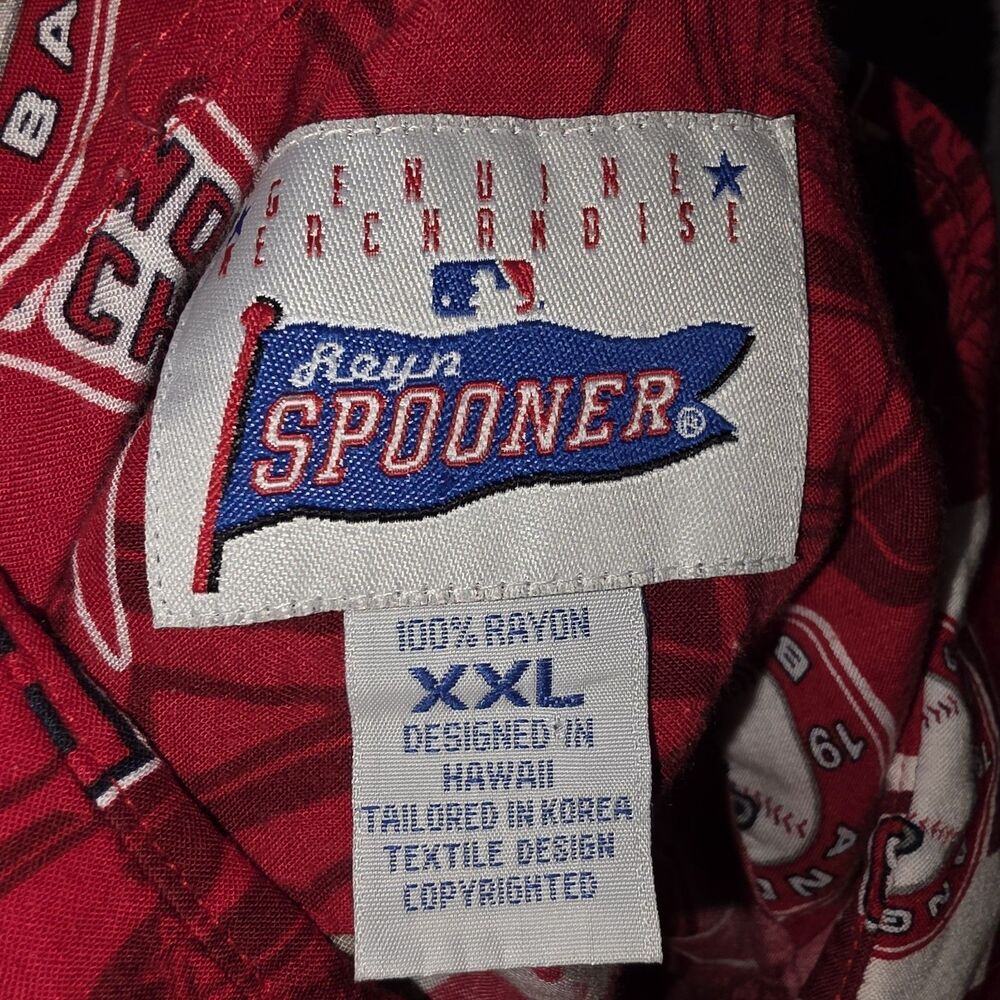 REYN SPOONER XXL Los Angeles Anaheim Angels Logo Baseball Shirt 2002 Rayon MLB - Picture 8 of 9
